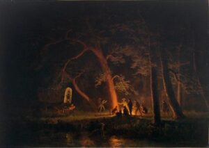 campfire.. albert bierstadt