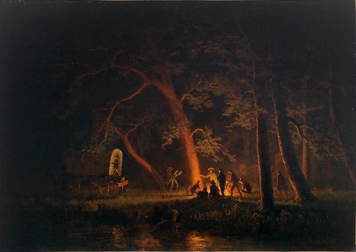 campfire.. albert bierstadt